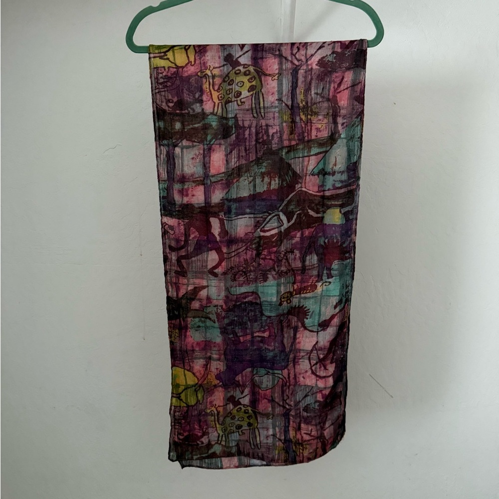 Bundle 3 for 50% off 1990s Abstract Print Scarf